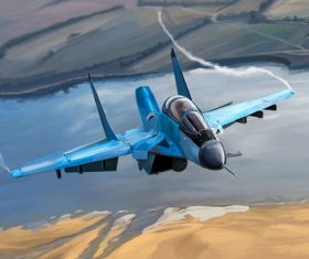 Su-34 Stock Photo