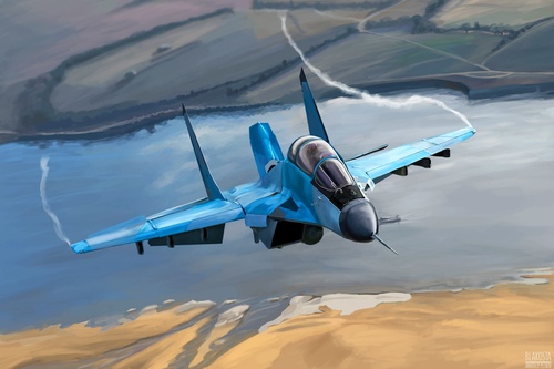 Su-34 Stock Photo