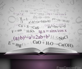 Teaching background with book vector