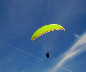 The thrills of paragliding Stock Photo 06