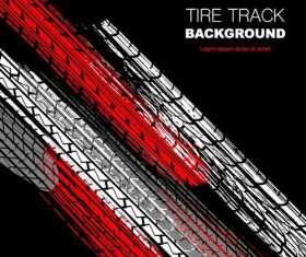 Tire track background vector design 01