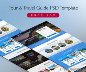 Tour & Travel Guide Page PSD Template