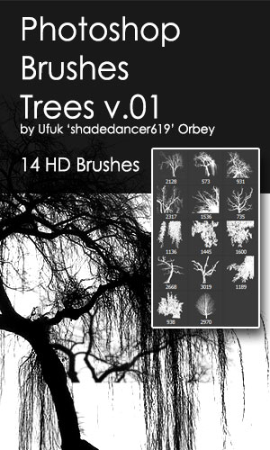 Trees HD Photoshop Brushes