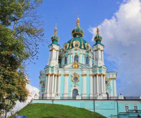 Ukrainian capital Kiev cityscape Stock Photo 01