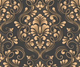 Vector damask seamless pattern element 02