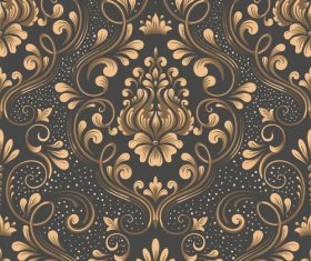 Vector damask seamless pattern element 03