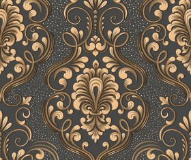 Vector damask seamless pattern element 06