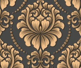Vector damask seamless pattern element 07