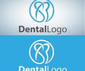 Vector dental logos creative design 01