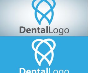 Vector dental logos creative design 03
