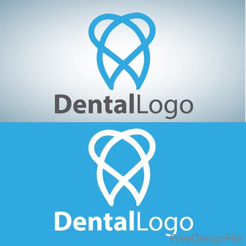 Vector dental logos creative design 03
