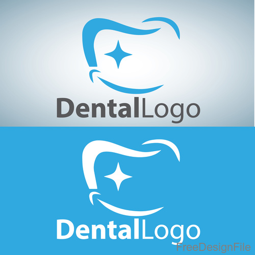 Vector dental logos creative design 04