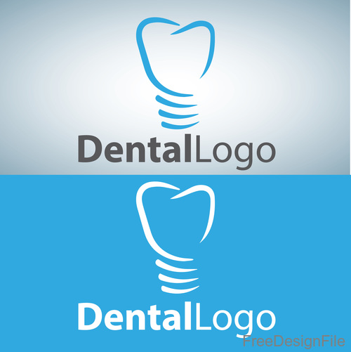 Vector dental logos creative design 05