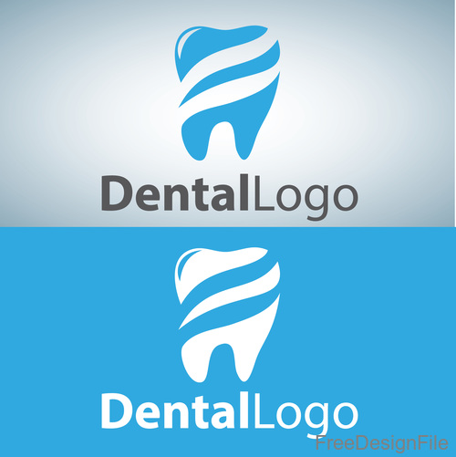 Vector dental logos creative design 06