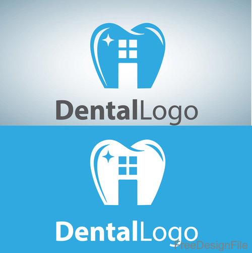 Vector dental logos creative design 08