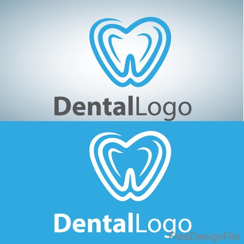 Vector dental logos creative design 09