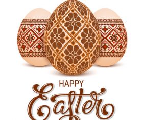 Vintage easter egg vector design