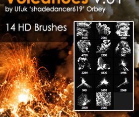 Volcanoes Photoshop Brushes