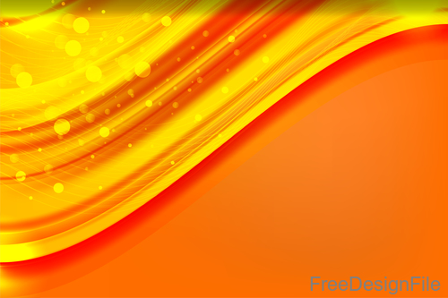 Wavy orange background art vector