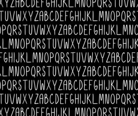 White alphabet seamless pattern vector