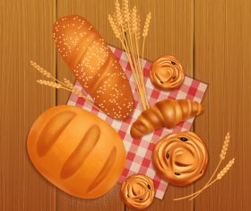 bread bakery creative design vector