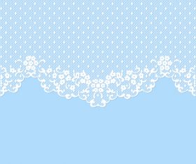 lace wedding blue vector 01