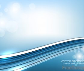wavy bokeh background vector design