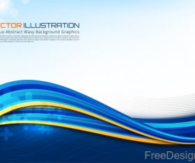 wavy light blue abstract background art vector