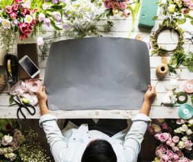 Artist in Painting Stock Photo 01