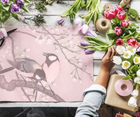 Artist in Painting Stock Photo 03