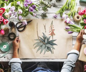 Artist in Painting Stock Photo 07