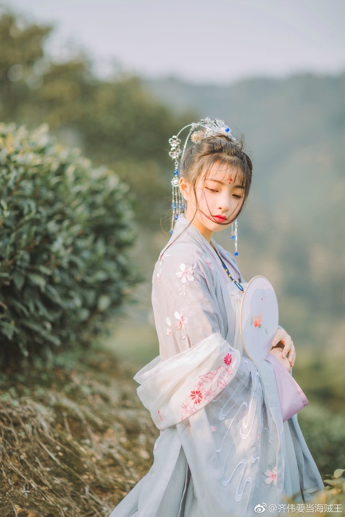 Asian girl wearing hanfu Stock Photo 02