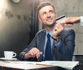 Bank plastic cards business Stock Photo 05