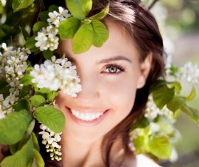 Beautiful women in nature Stock Photo 07