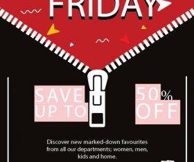 Black friday sale flyer template design vector 02