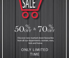 Black friday sale flyer template design vector 03