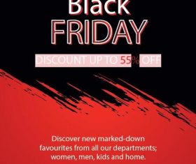 Black friday sale flyer template design vector 04