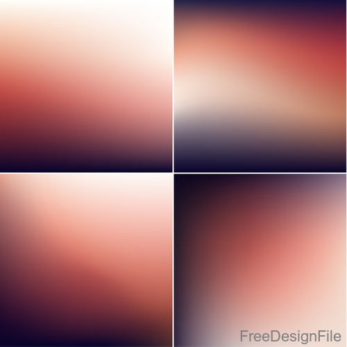 Blurry background colored template vector 04