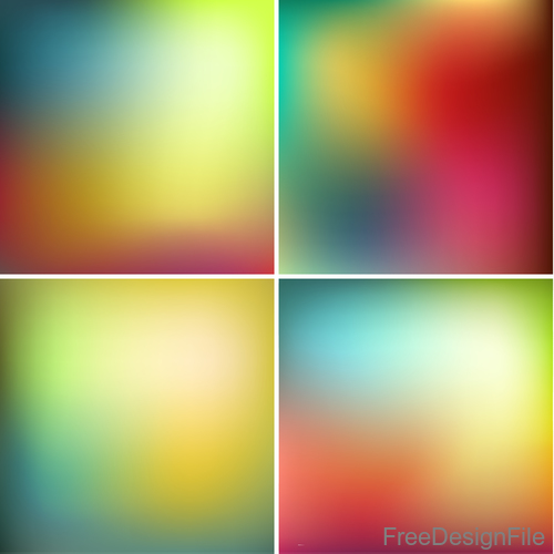 Blurry background colored template vector 05