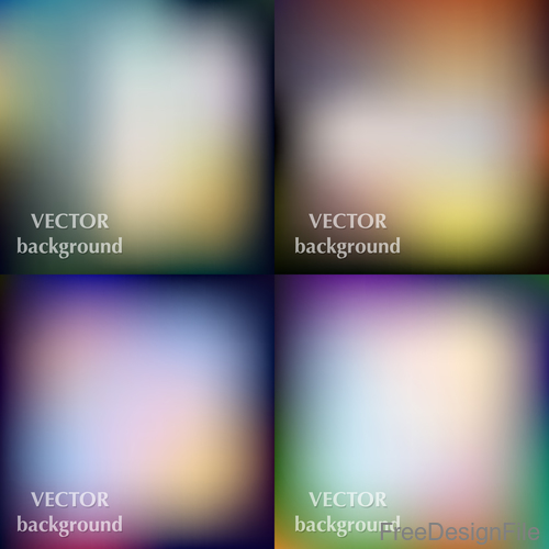 Blurry background colored template vector 08