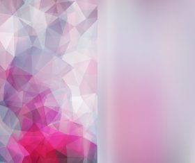 Bokeh background with geometric polygon vector