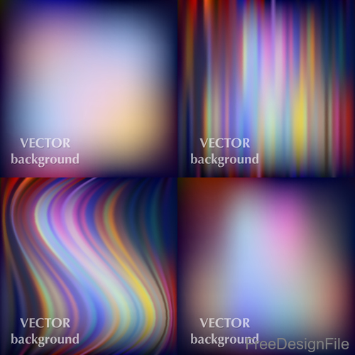 Bokeh colored background with abstract design vector 01