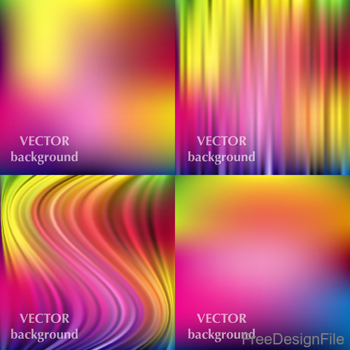 Bokeh colored background with abstract design vector 02