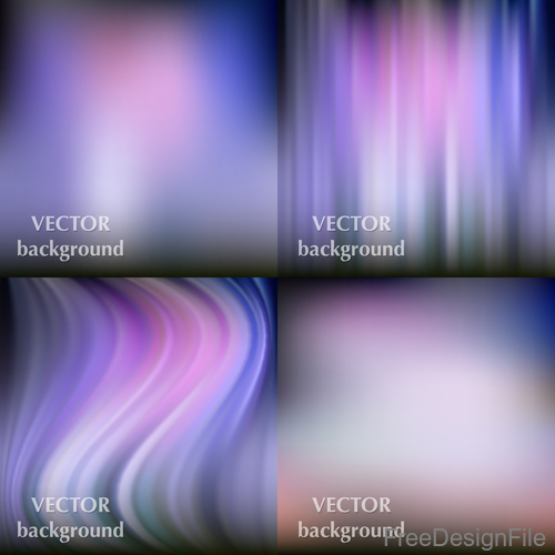 Bokeh colored background with abstract design vector 03