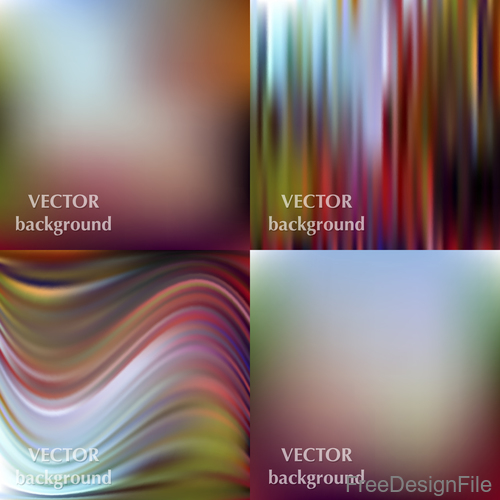 Bokeh colored background with abstract design vector 06