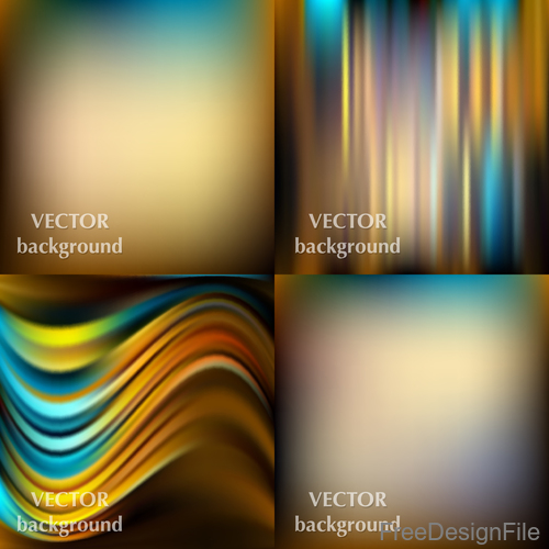 Bokeh colored background with abstract design vector 08