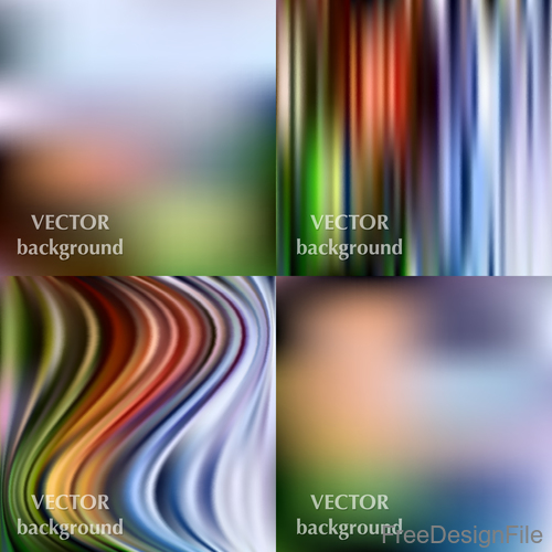 Bokeh colored background with abstract design vector 09