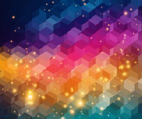 Bright colours with abstract art backgrtound vector 02