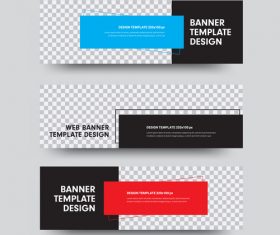 Creative banners template illustration vector 01