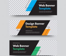 Creative banners template illustration vector 03